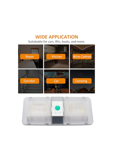 Shineyee Araç Ve Karavanlar İçin Dokunmatik Dimli 180 Led Tavan Aydınlatma Dc 9-18v