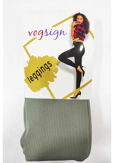 Vogsign 395 Kadın Fitilli Tayt SiYAH