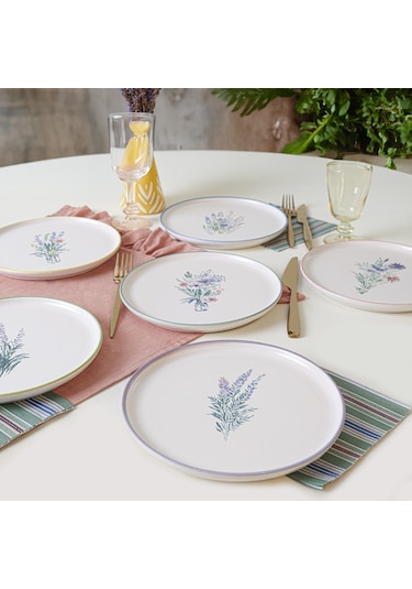 Keramika Elegant Blossoms Pasta Tabağı 22 Cm 6 Adet 21788-93