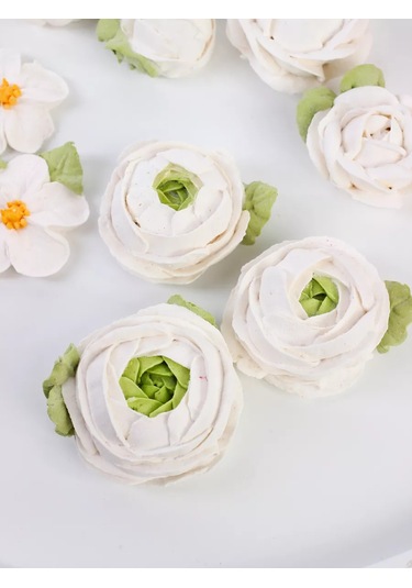 Bonbon Papatya Gülü Yaprağı Şeklinde 125 Pipet Şekillendirici 233699278 Gri