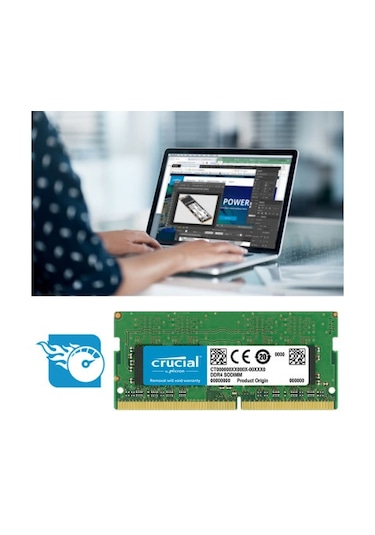 Crucial Basics CB16GS3200E 16 GB DDR4 3200 MHz CL19 Notebook Ram