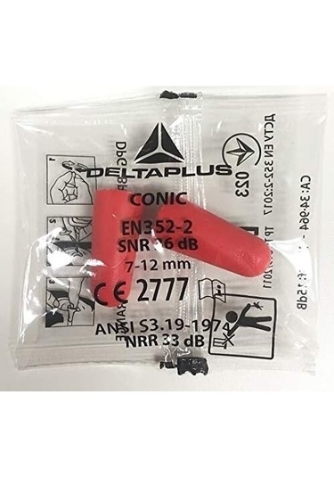 Delta Plus Conıc200 36db Poliüretan Ipsiz Kulak Tıkacı Çift Pake