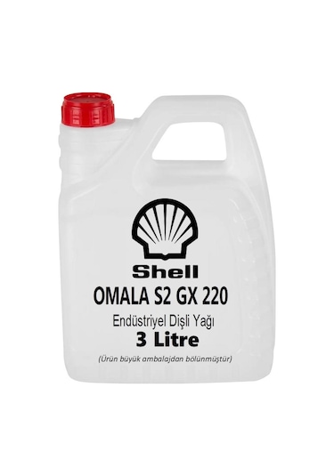 Shell Omala S2 GX 220 Dişli Yağı - 3 L