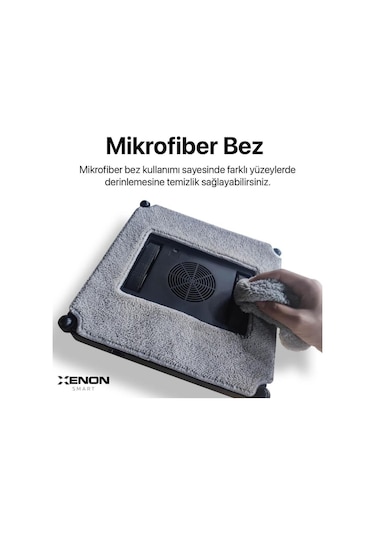 Xenon Smart Elo Cam Temizleme Robotu 3'lü Yedek Mop Seti (X8681 İle Uyumludur)