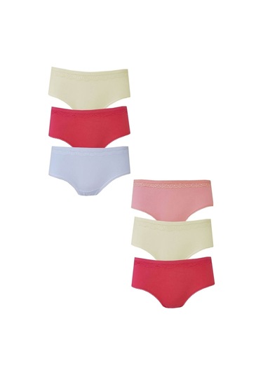 Tutku Iç Giyim 6Lı Kız Çocuk Pınar Bato Pamuklu Slip Külot