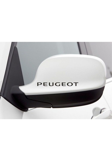 Oto Sticker Peugeot Ayna Araba Stickeri Logo 2 Adet Set