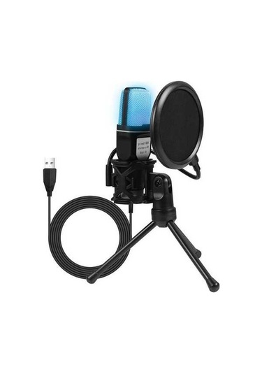 Wondernest Yanmaı Sf-666r Rgb Kondenser Mikrofon, Podcast Kayıt Stüdyosu, Dizüstü/masaüstü Pc İçin 681100236a Akış Mikrofon