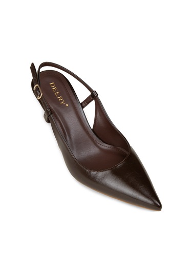 Deery Kadın Kahverengi Slingback Stiletto - Rd420zkhvm01 Kahverengi