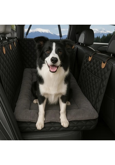 Willowhaven Gri Oto Koltuk Köpek Minderi Kalın Yumuşak Tüm Araçlar Ve Irklar İçin Kolay Temizlenir