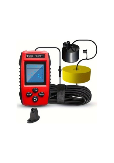 Willowhaven 1 Adet Akıllı Taşınabilir Sonar Balık Bulucu 45 Derece Derinlik Ölçer Alarmlı