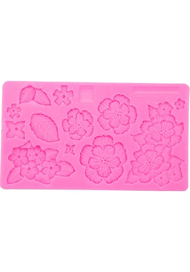 Çikolata Çiçeği Silikon Kalıp Pişirme Kalıbı El Yapımı Dekorasyon Aletleri Pembe