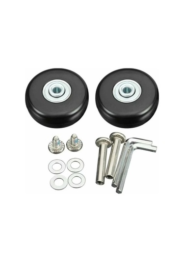 Novahub Bavul Tekerlek Tamiri, 50mm Sessiz Kauçuk Yedek Tekerlek, 4 Adet, Ağır Yük, Seyahat İçin -