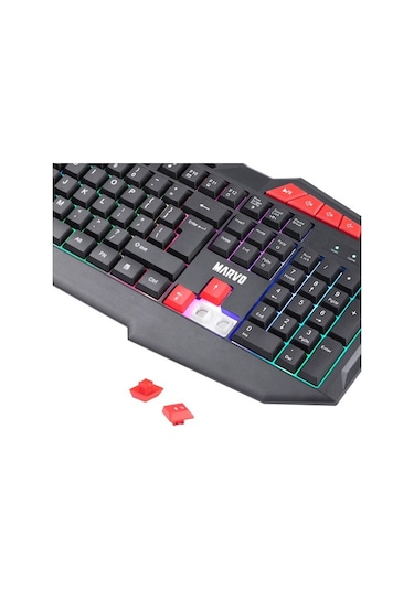 Marvo K602 Membrane Switch Kablolu Anti Ghost RGB Oyuncu Klavye