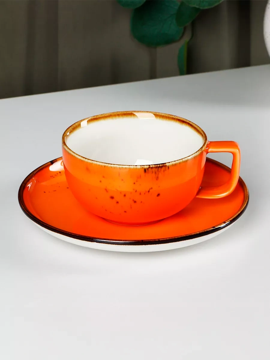 Magistro Çay Takımı "ceres", 250 Ml Fincan Ve Tabak 65275754 Turuncu