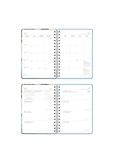 2026 A5 Spiralli Haftalık Ajanda 12 Aylık - Kolaj Kolaj