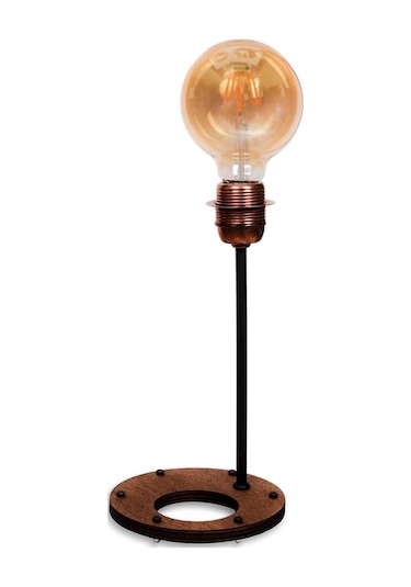 Copper Rustik Masa Lambası Abajur - Madamvila