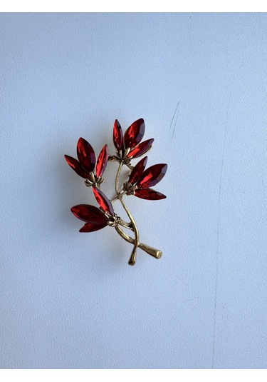 Broş Dal Şık Orijinal 364862555 Mat Kırmızı