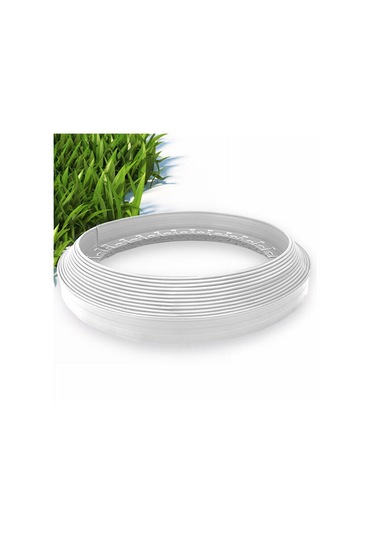 Çim Ayırıcı - Beyaz, Esnek, Dayanıklı Plastik