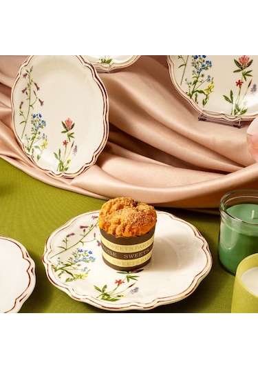 Fecra Doğa 6 Parça Pasta Tabağı Seti