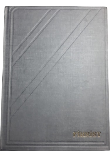 12 Ticari Fihrist 20x28 Dikişli Gümüş Gri