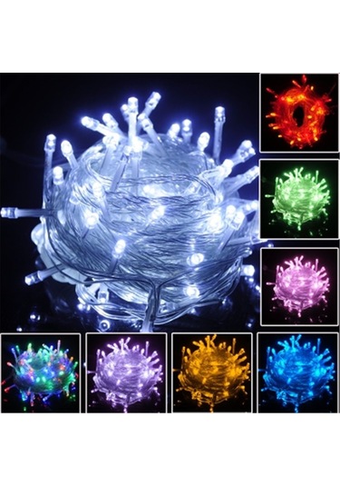 Animasyonlu Çok Modlu 100 Ledli İp Led Işık Süs Işık Dekor Işık