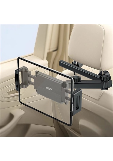 Koltuk Arkası Araç Tablet Tutucu Go Des Gd-hd323 360 Derece Dönebilen Uzatılabilir Siyah