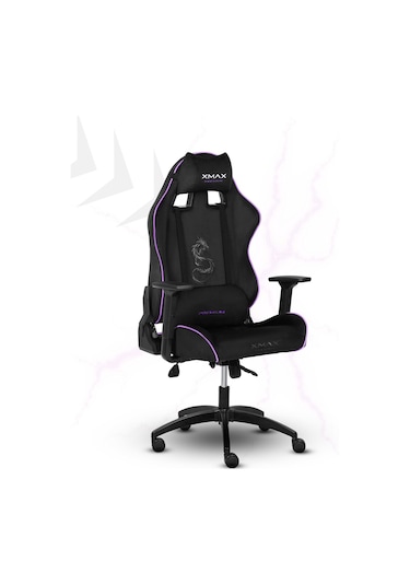 Rio Balerion Terletmez Kadife Kumaş Siyah Gaming Oyuncu Koltuğu - 18 Siyah