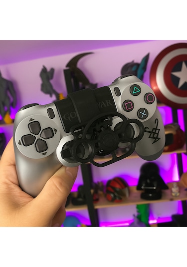 Ps4 Dualshock Gamepad Uyumlu 3d Direksiyon Aparatı Siyah