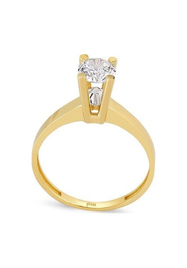 Altın Tektaş Yüzük - 100000004922 Sarı Altın