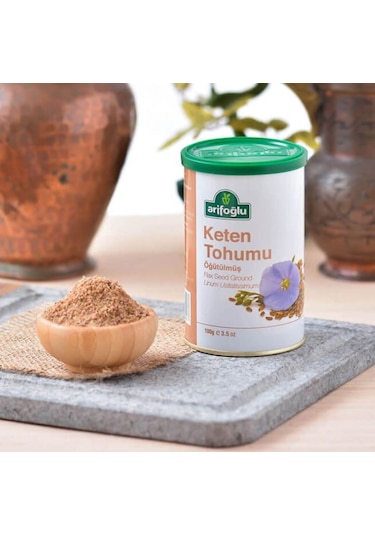 Arifoğlu Öğütülmüş Keten Tohumu Teneke 100 G