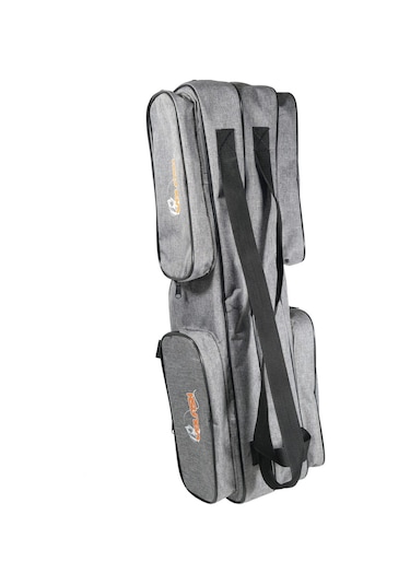 Wolfish 2 Gözlü 80 Cm Olta Çantası Gri 4 Cepli