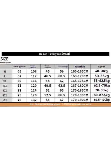 Erkekler İçin Kışlık Kalınlaştırılmış Günlük Bol Ceket Kahverengi