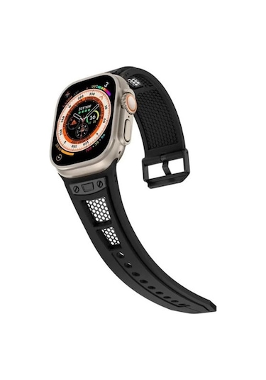 Apsuwa  Apple Uyumlu  Watch  Ultra Kordon Kayış Silikon Soft Hava Boşluklu