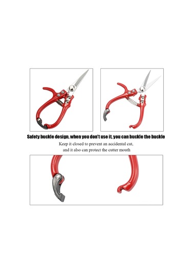 Teltree Bahçe Bakımı İçin Elden Kullanan Eğik Ağızlı Budama Makası - Çelik Malzeme, Yüksek Hassasiyetli Bahçe Aletleri