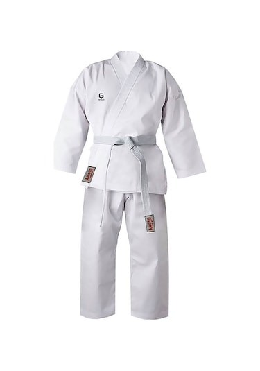 Top Glory Baskılı Acemi Karate Elbisesi Beyaz