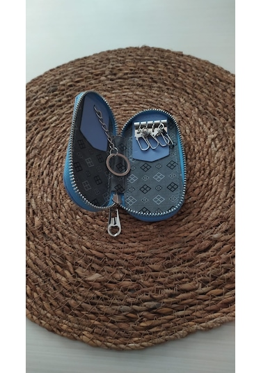 Hky Yüksek Kalite Unisex Anahtarlık Buz Mavisi + Çakmak