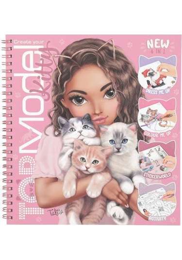 Top Model Kitty Boyama Kitabı Çok Renkli