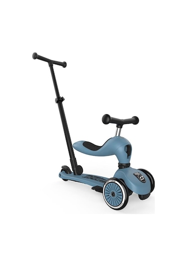 Scoot And Ride Push And Go Ebeveyn Kontrollü Çocuk Scooter Steel 240527-00071