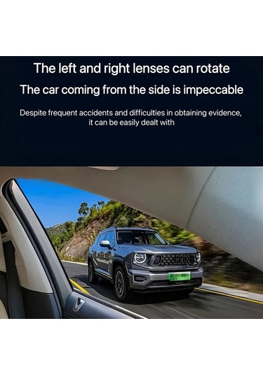 Xuweiwei 2025 Yeni 4 Lensli Dash Cam 1080p Yüksek Çözünürlüklü Mini Kamera Gece Görüşlü Geniş Açılı Araç Güvenlik Monitörü