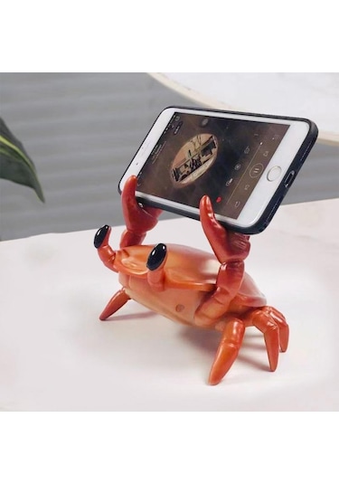 Mavi Vaorlo Sevimli Yengeç Tutucu Akıllı Telefon Pan Gözlük Telefon Tutucu Masası Standı Yaratıcı Braketi Canlı Film İzle