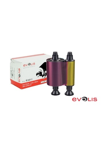 Evolis R3011 Ribon Pebble Dualys 3011 Ymcko 5 Panel Renkli Ribon