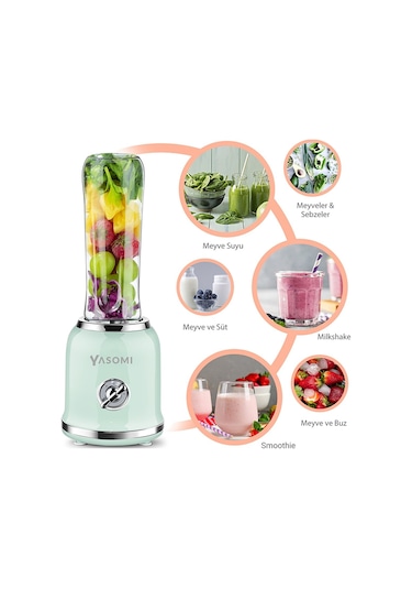 Yasomi BL019 Retro Smothie Blender Yeşil