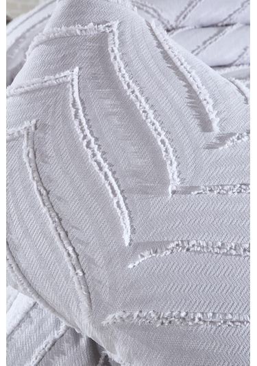 Çeyiz Diyarı Sementina 2 Parça Tek Kişilik Pike Takımı Gri Gri