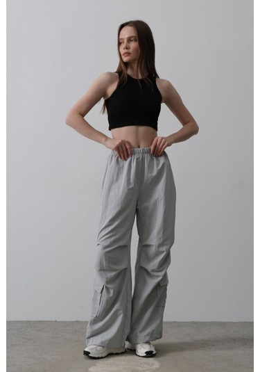 Munn Collection Paraşüt Cargo Pantolon - Gri Gri