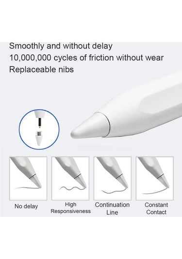 Evrensel Stylus Kalem Android Ios Windows Için Dokunmatik Kalem İpad İphone Kalem Huawei Lenovo Samsung Telefon Xiaomi Tablet Kalem Beyaz