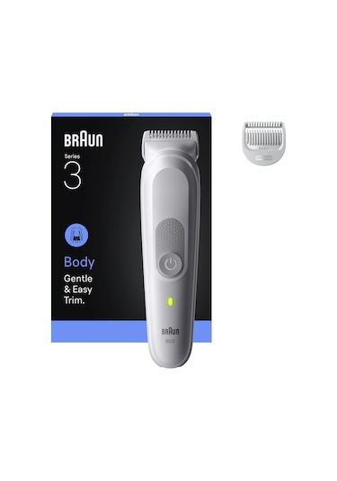 Braun Vücut Tıraş Makinesi Series 3, +2 Aksesuar, Su Geçirmez, Bg3500 8 Saat