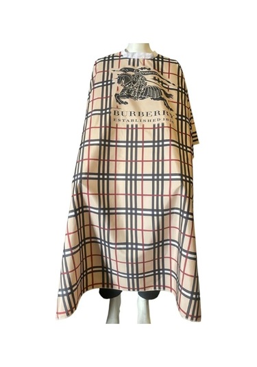 Brbry Desenli Penuar Berber Önlüğü Saç Kesim Önlüğü Tıraş Önlüğü