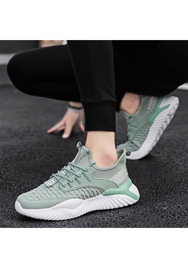 Teltree Erkek Zm-68 Yeşil Spor Ayakkabı 43 Numara - Nefes Alıcı Uçucu Dokuma, Kayışlı, Günlük Kullanıma Uygun, Dayanıklı, Trendy Diğer