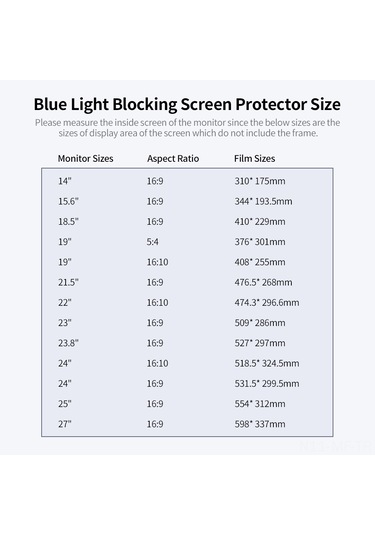 Mufunye 15.6" 16:9 Dizüstü Bilgisayar Ekran Koruyucu - %70 Mavi Işık Engelleyici, Parlaklık Engeli, İki Yönlü Kullanıma Uygun Mat & Pürüzsüz