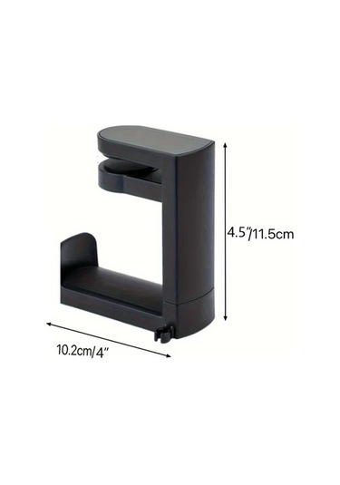 Elmpaly Siyah 2si 1 Arada Oyun Kulaklık Ve Kontrolcü Standı Ayarlanabilir Döner Askı